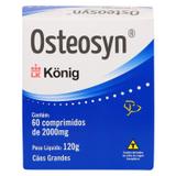 Suplemento Alimentar Osteosyn König 2000mg p/ Cães Grandes c/ 60 Comprimidos - Konig