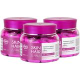 Suplemento Cabelo Pele Unha com Biotina e Silício 90 caps 700mg Kit com 3 - Unilife