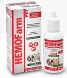 Suplemento Mineral Líquido Biofarm HEMOfarm Pet Para Cães E Gatos 30ml
