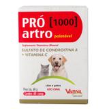 SuplementoVitamínico Pró-Artro 1000- 60g com 60 comprimidos para Cães e Gatos Vansil