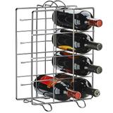 Suporte Adega Porta 12 Garrafas Vinho Chão Bancada Cromada - Nacional