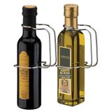 Suporte Alça Para Garrafa De Azeite Ou Vinagre 250ml - Aço Cromado - Future