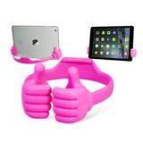 Suporte Base Mesa Mão para Celular Tablet iPad iPhone Rosa - Importado