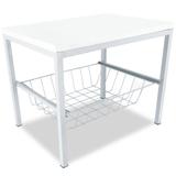 Suporte Bebedouro Botijão Mini Balcão Cesto E Tampo Branco - Genus móveis