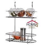 Suporte de Condimentos p/Barra Aço Cromado Euro Home