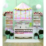 Suporte De Metal Para Cupcake Carrossel Branco Dec. Festas - Cromus
