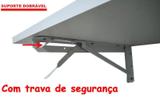Suporte de parede Dobravel Branco 40cm (o Par) P/ Mesas,prateleiras e bancadas