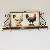 Suporte de parede para 6 canecas - feito a mão 30 x 15 - Silvana vannucci