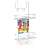 Suporte Duplo Box Emborrachado Arthi Banheiro 2021 Porta Shampoo Condicionador Sabonete Cor Branca
