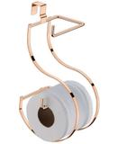 Suporte Duplo de Papel Higiênico para Caixa Acoplada Rose Gold Future