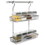Suporte Duplo Para Temperos e Condimentos 8 Peças Barra de Cozinha - Wp connect