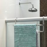Suporte Duplo Porta Toalhas Toalheiro Para Box Alto Brilho - Metalcromo