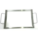 Suporte Em Aço Inox Para Pedra De Sal Rosa 30x20cm - ARTEINOXX