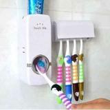 Suporte Escova Dispenser Pasta Dente Automatico 100% Branca - Mc