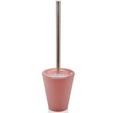 Suporte Escova Sanitária Vaso Privada Escovinha Banheiro OU Rosa Quartzo