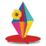 Suporte Grande de Papel Para Doces Especial Balão 30x30cm - Cromus