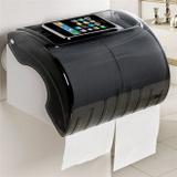 Suporte Impermeável Duplo de Papel Higiênico ou Toalha de Papel para Banheiros com Ventosa de Sucção - Tato