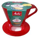 Suporte Melitta para coador pequeno - Nº100 Vermelho com Glitter