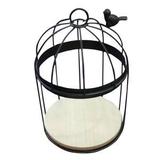 Suporte metal/madeira cage p/ doces preto 16 x 16 x 26 cm - Urban