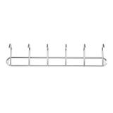 Suporte Multiuso em Aço para Utensílios com 6 Posições 6,5x31cm Cromado - Casanova