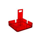 Suporte Multiuso Mod Grande Vermelho Transparente Coza - Brinox
