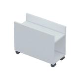 Suporte Multiuso para CPU Nobreak e Estabilizador Em MDP Com Rodinha - Cinza - Flex mesas e cadeiras