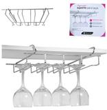 Suporte organizador aramado cromado para taças 34,5 x 27cm - Passerini
