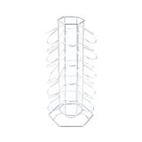 Suporte P/30 Cápsulas De Café Dolce Gusto De Ferro Cromado 16X14,5X35Cm - 6577 - Lyor