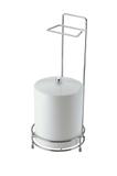 Suporte P/ Papel Higienico E Lixeira - Prata com Metalico - SCH2512 - Aramados Schmidt