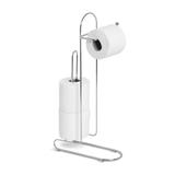 Suporte Papel Higiênico Cromado Premium de Chão - Capricho