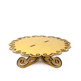 Suporte para Bolo de MDF Cru Arabesco - Festabox