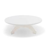 Suporte Para Decorar Bolos e Tortas Com Prato Giratório Branco Polietileno 40 cm - Bailarina Solrac