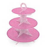 Suporte para Doces e Cupcake 3 Andares Princesa Cromus
