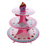 Suporte para Doces e Cupcake com 3 Andares Cromus
