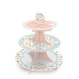 Suporte para Doces e Cupcakes 3 andares Ursinho Friends Menina Cromus
