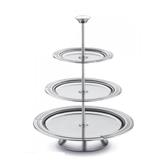 Suporte para Doces e Salgados 3 Andares de Aço Inox Tramontina