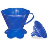 Suporte para Filtro de Cafe em Plastico + Funil Tam 103 Azul Injetemp
