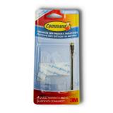 Suporte para Fios Command Transparente - 4 Unidades 3M