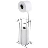 Suporte Para Papel Higiênico 3 Rolos Papeleira Chão Lavabo Cromado - Future