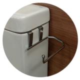 Suporte para Papel Higienico Caixa Acoplada 1 Rolo em Aço cromado - 264 - Duler