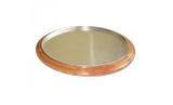 Suporte Para Pizza Bandeja Alumínio 25cm Ms Madeiras 7177