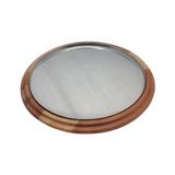 Suporte Para Pizza Bandeja Alumínio 35cm Ms Madeiras 7276