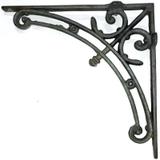 Suporte para prateleira em ferro fundido 29x37cm -ARTEINOXX - Kit com 2 unidades - Uniao