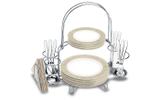 Suporte para pratos e talheres brinox