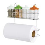 Suporte para rolo com 4 potes tampas de cores Cód. 5221 - Mm passerini ltda