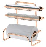 Suporte Para Rolo Papel Toalha/Alumínio/Pvc De bancada ou parede - Rosé Gold - FT1405RG - Future