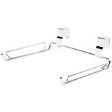 Suporte Para Sacola Plástica de Fixar Na Porta Do Armário - Aço Cromado - Future