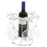 Suporte Para Taças Cromado Decoração Adega Bar Vinho - Aço - Ms aramados