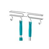 Suporte para Vassouras 36 x 5,5 x 18 cm Cromado - Brinox