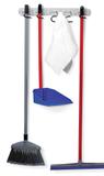 Suporte Pendurador para Vassouras e Utensílios Niquelart 347 Cinza